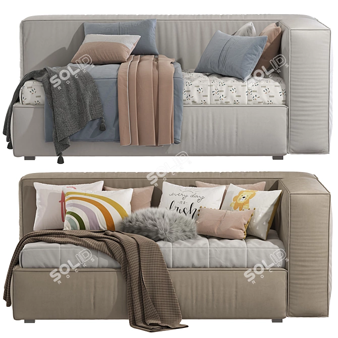 Convertible Sofa Bed RIPE 308 3D model image 2
