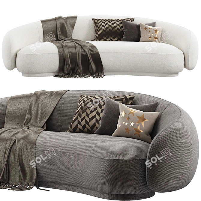 Contemporary Modular Julep Sofa 3D model image 3