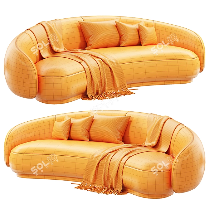 Contemporary Modular Julep Sofa 3D model image 7