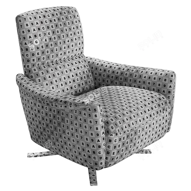 Luxury Reclining Lia Armchair 3D model image 7