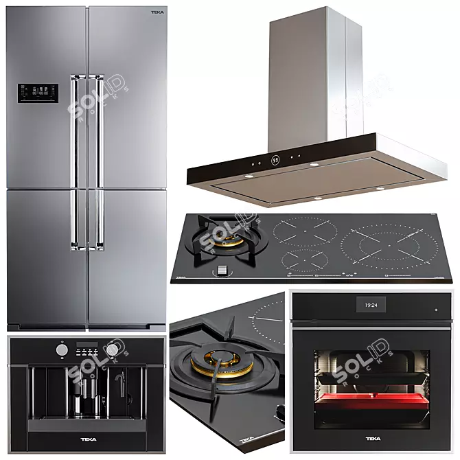 Modern Teka Appliance Set Bundle 3D model image 1