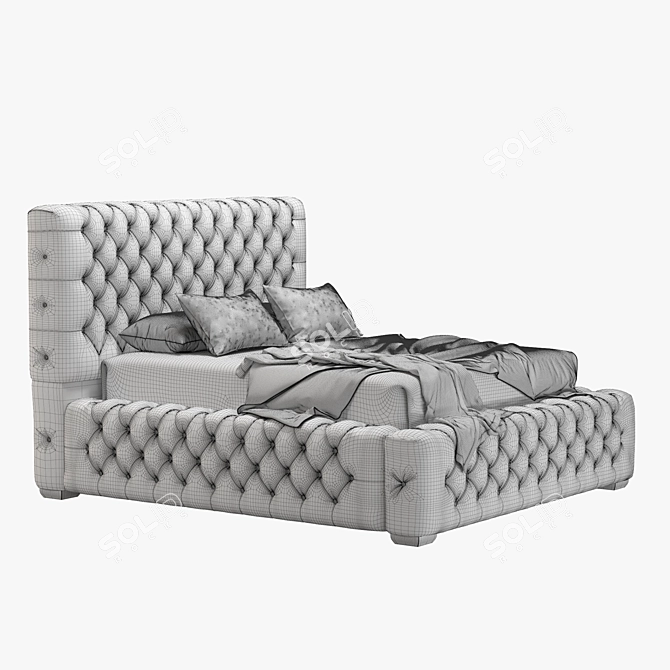 Luxury Seraphina Ambassador Bed Design 3D model image 5