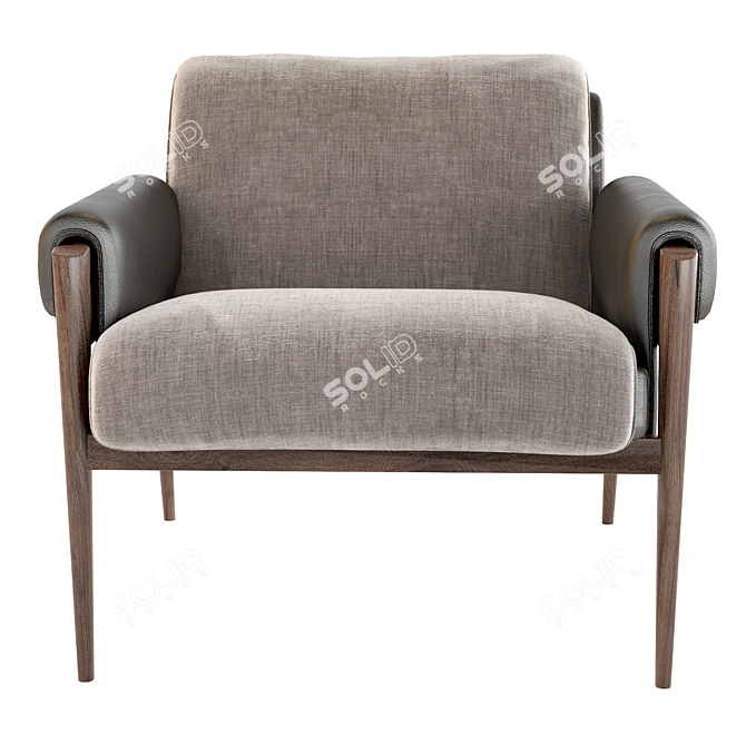 Luxury 2014 Stanton Leather Chair 3D model image 3