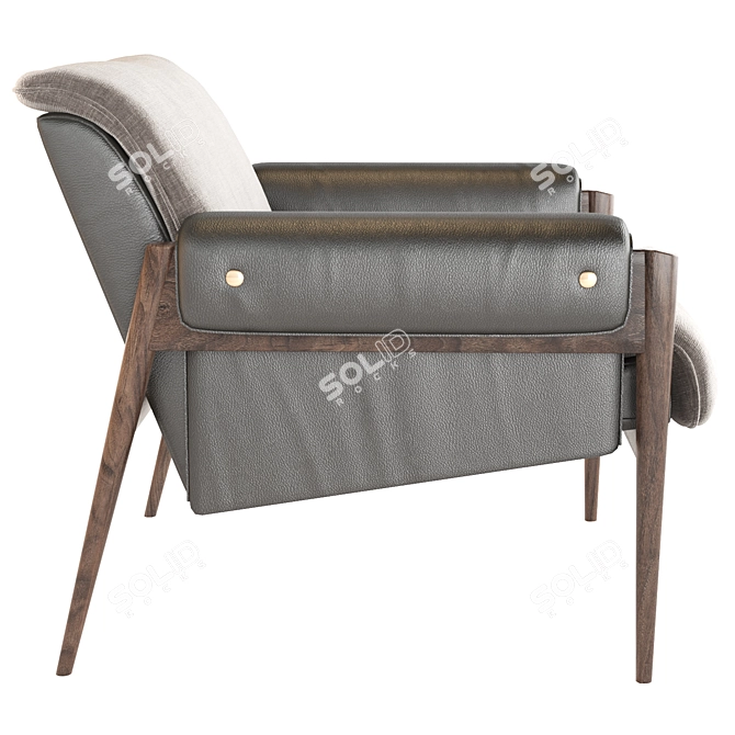 Luxury 2014 Stanton Leather Chair 3D model image 4