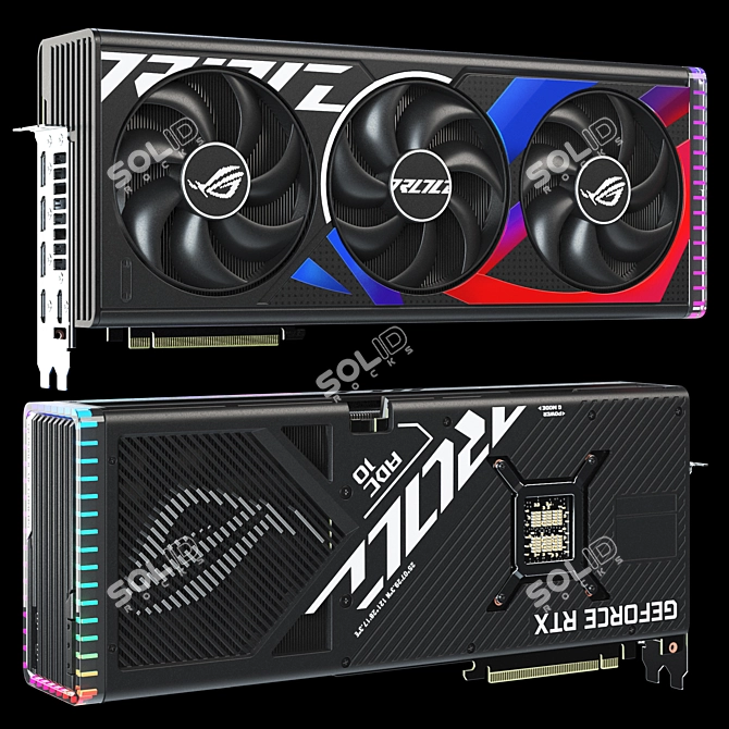 Asus ROG Strix RTX 4090 | 3D Model 3D model image 2