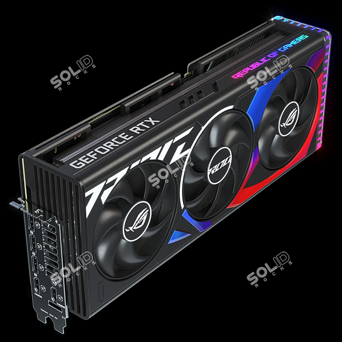 Asus ROG Strix RTX 4090 | 3D Model 3D model image 3