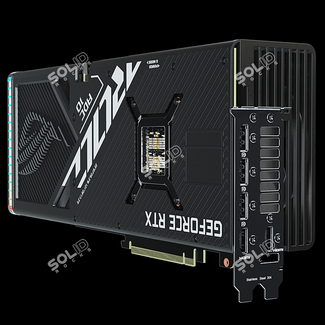 Asus ROG Strix RTX 4090 | 3D Model 3D model image 5