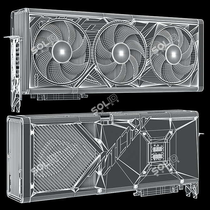 Asus ROG Strix RTX 4090 | 3D Model 3D model image 7