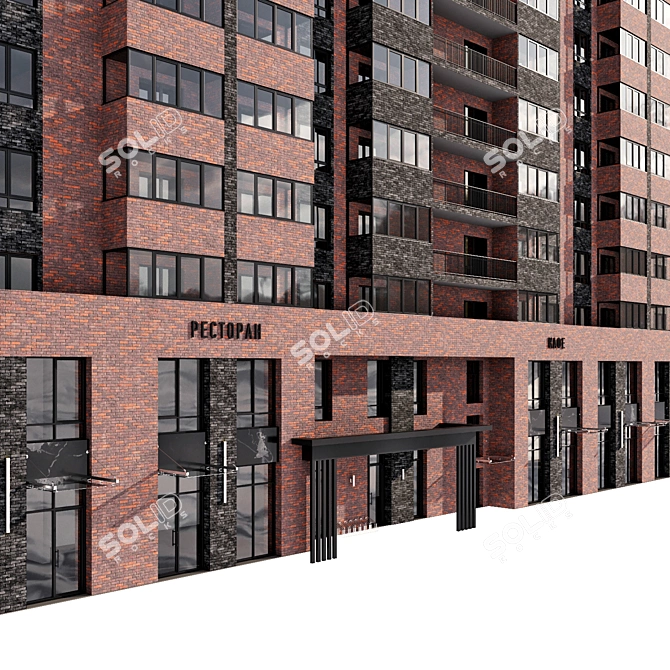 Corona Version 9 Residential Building 3D model image 3