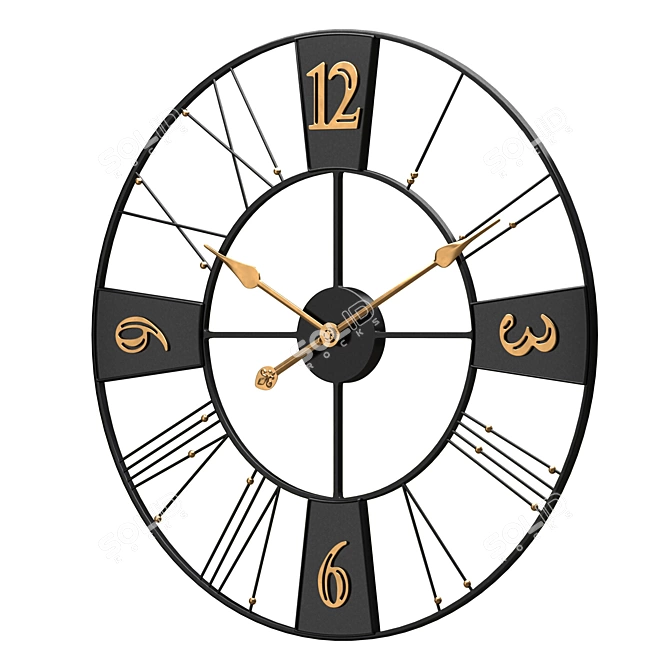 Modern Wall Clock Set by Object Desire 3D model image 2