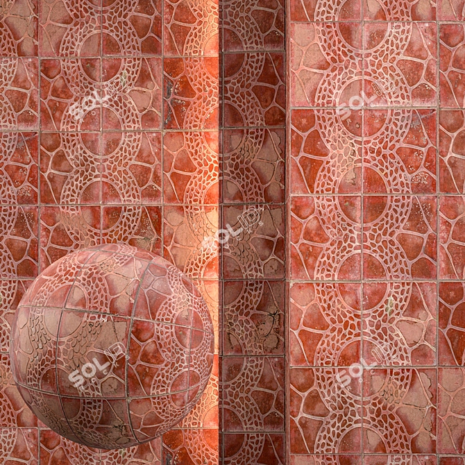 Seamless Pavement Texture Pack 3D model image 1