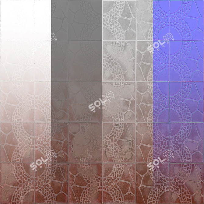 Seamless Pavement Texture Pack 3D model image 2
