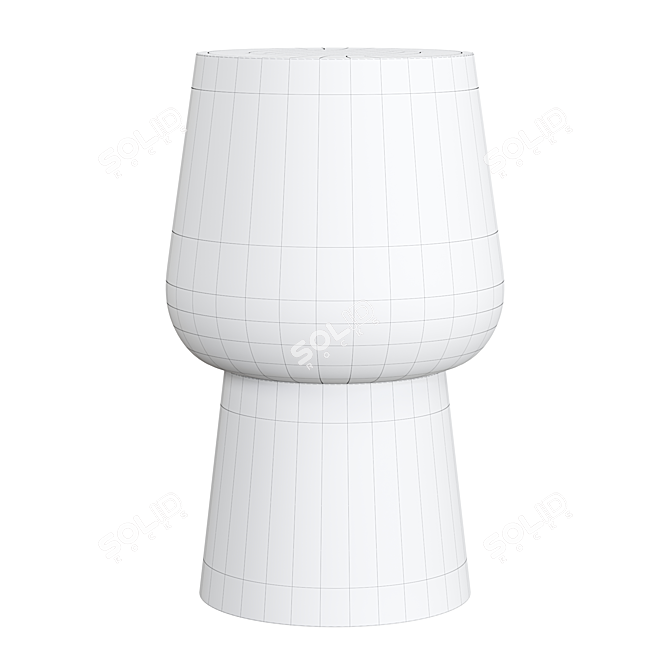 Modern Compact KLAM Side Table 3D model image 2