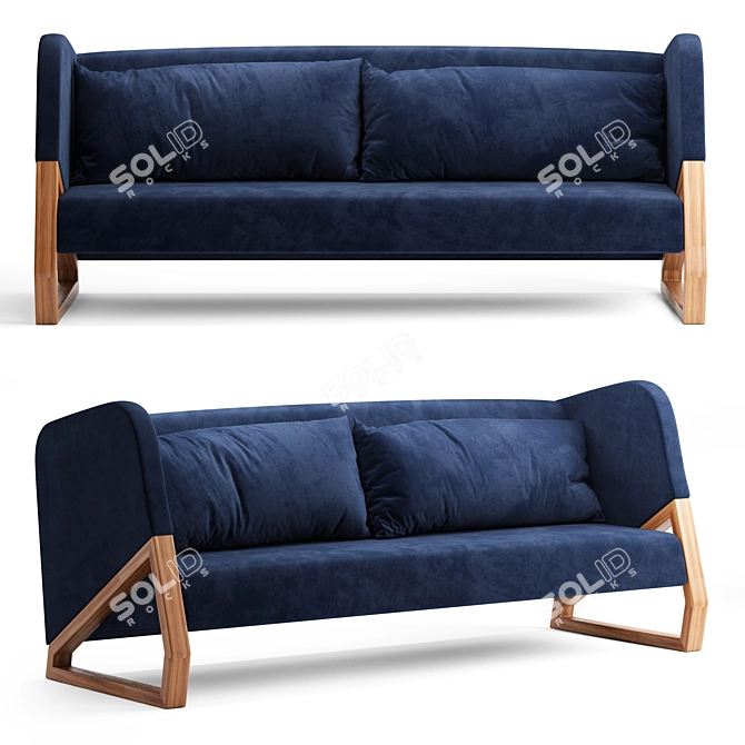 MELYO Zgrab 3-Seater Sofa 3D model image 1