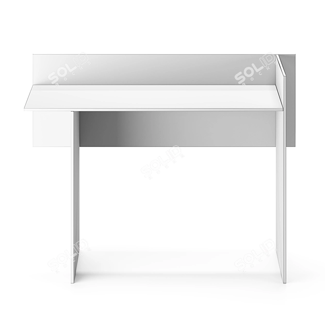 Glas Italia Secretary Desk Unique 3D model image 2