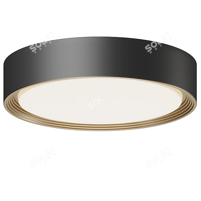 Modern Flushmount Lighting with Architectural Quality 3D model image 3