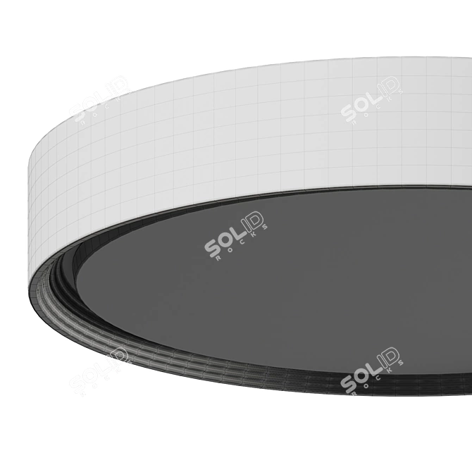 Modern Flushmount Lighting with Architectural Quality 3D model image 5