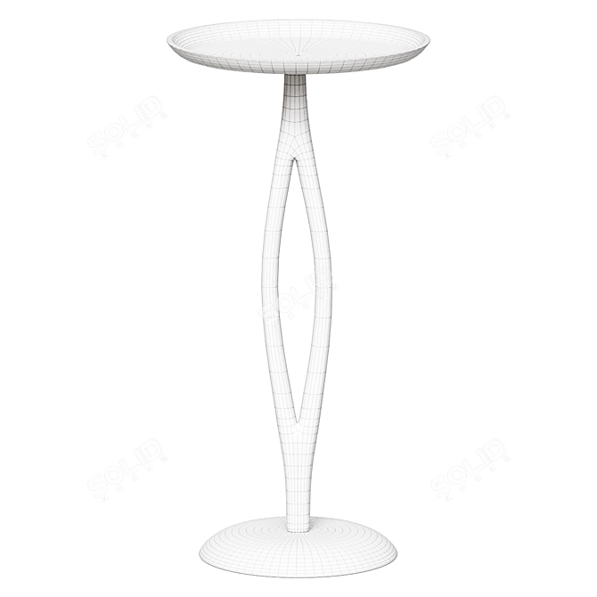 Sleek Sintra Drink Table 3D model image 2