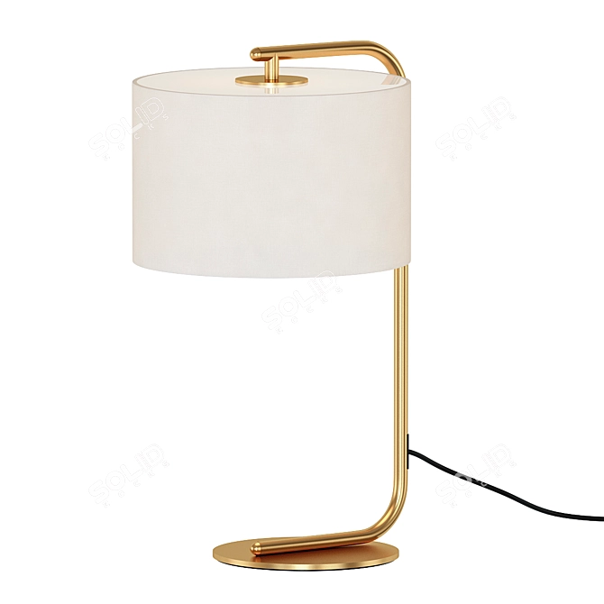 Contemporary Bronze Table Lamp 3D model image 1