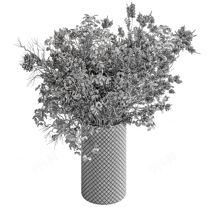 Title: Pampas 99 Dry Plants 3D model image 3