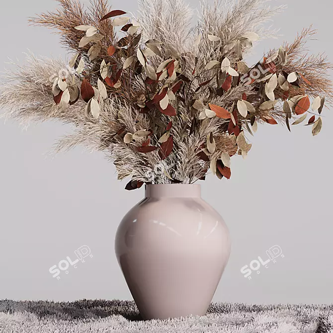 Exotic Pampas Grass Decor 3D model image 2