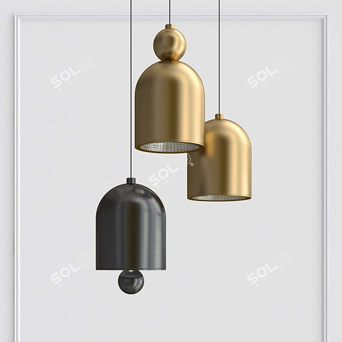 Modern Design Lamps Piet 3D model image 2