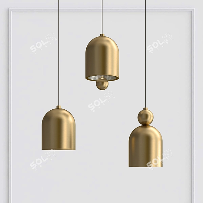 Modern Design Lamps Piet 3D model image 3