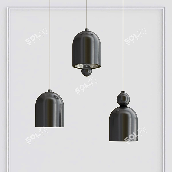 Modern Design Lamps Piet 3D model image 4