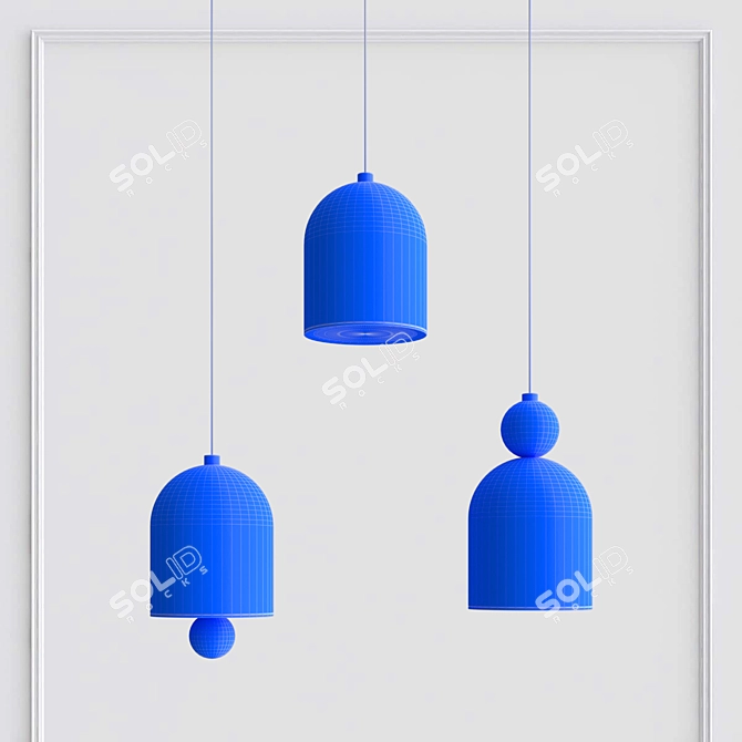 Modern Design Lamps Piet 3D model image 6