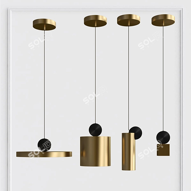 Modern Sheen Design Lamp 3D model image 3