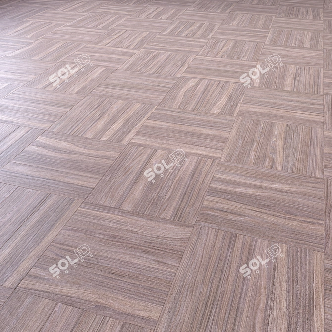 High-Quality Wooden Floor Model 3D model image 5