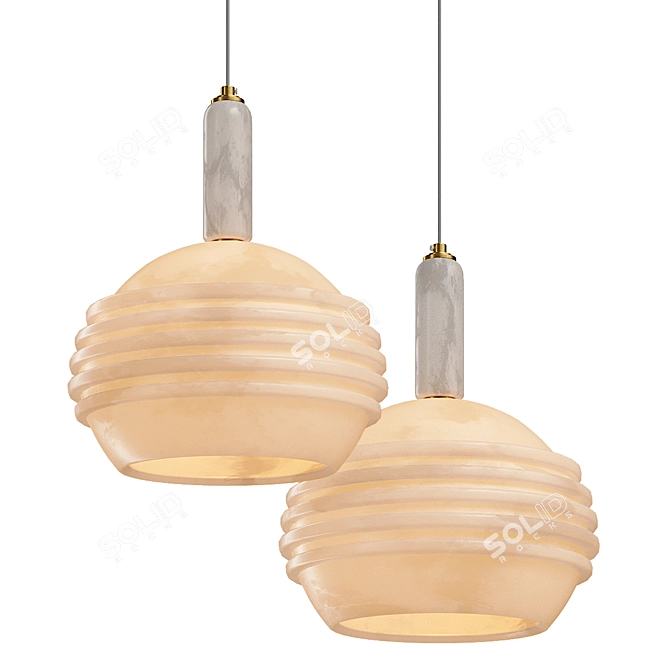  Modern Pendant Lamp Oiva 3D model image 1