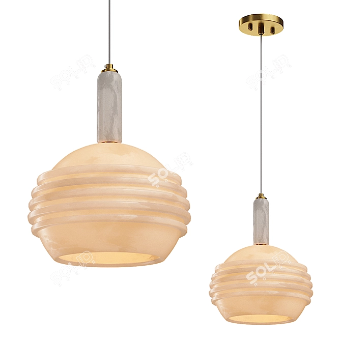  Modern Pendant Lamp Oiva 3D model image 2