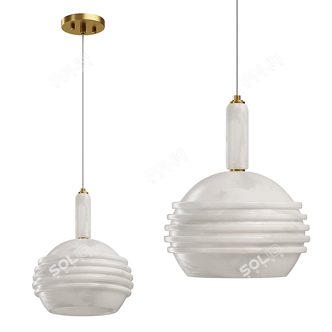  Modern Pendant Lamp Oiva 3D model image 3