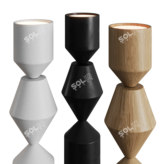 Stylish Rubs Floor Lamp 3D model image 3
