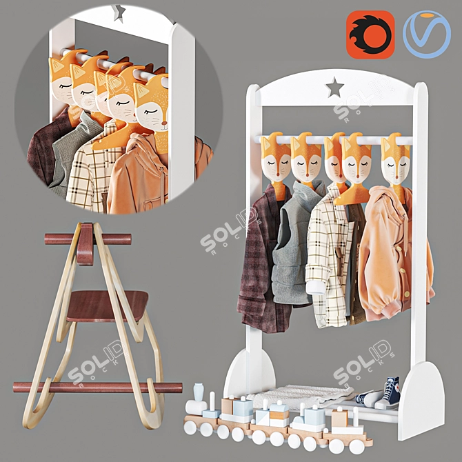 Child Clothing Set, 3D Models 3D model image 1