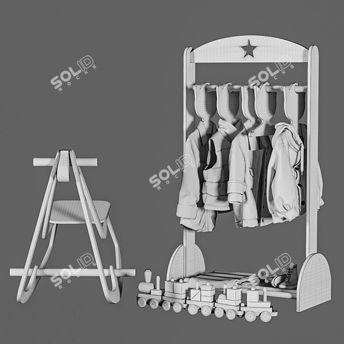 Child Clothing Set, 3D Models 3D model image 6