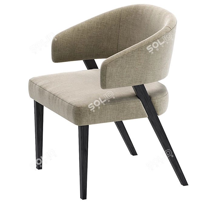 Modern Chic Chair by Cazarina 3D model image 2
