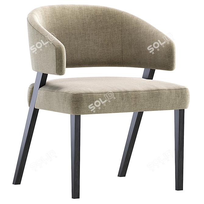 Modern Chic Chair by Cazarina 3D model image 6
