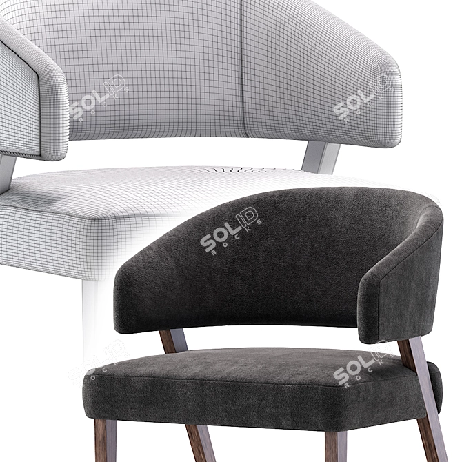 Modern Chic Chair by Cazarina 3D model image 7