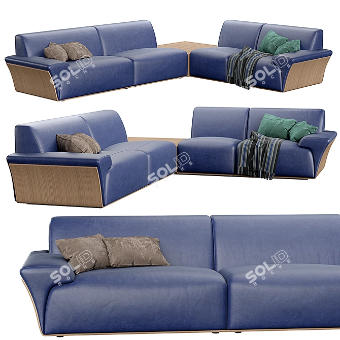 Blossoming Comfort Sofa: Fiordiloto Collection 3D model image 1