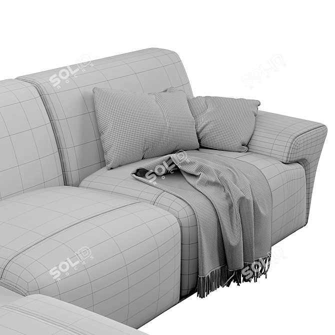 Blossoming Comfort Sofa: Fiordiloto Collection 3D model image 7