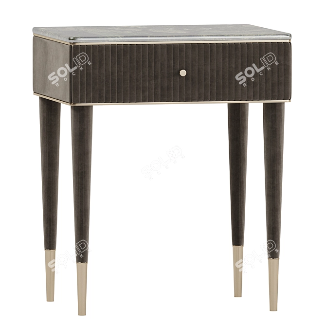 Elegant Augusta Bedside Table 3D model image 1