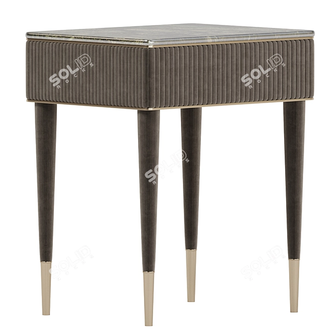 Elegant Augusta Bedside Table 3D model image 3
