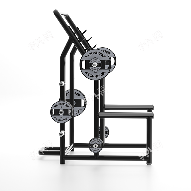 Power Cage Squat Rack Fitness 3D model image 2