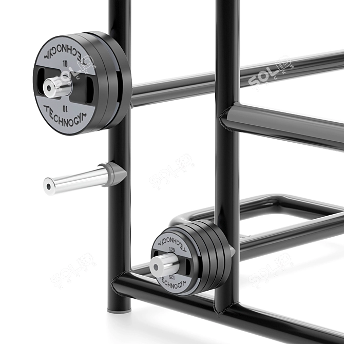 Power Cage Squat Rack Fitness 3D model image 5