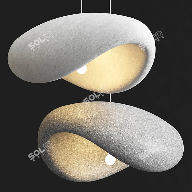 Modern Speckled Pendant Lighting 3D model image 3