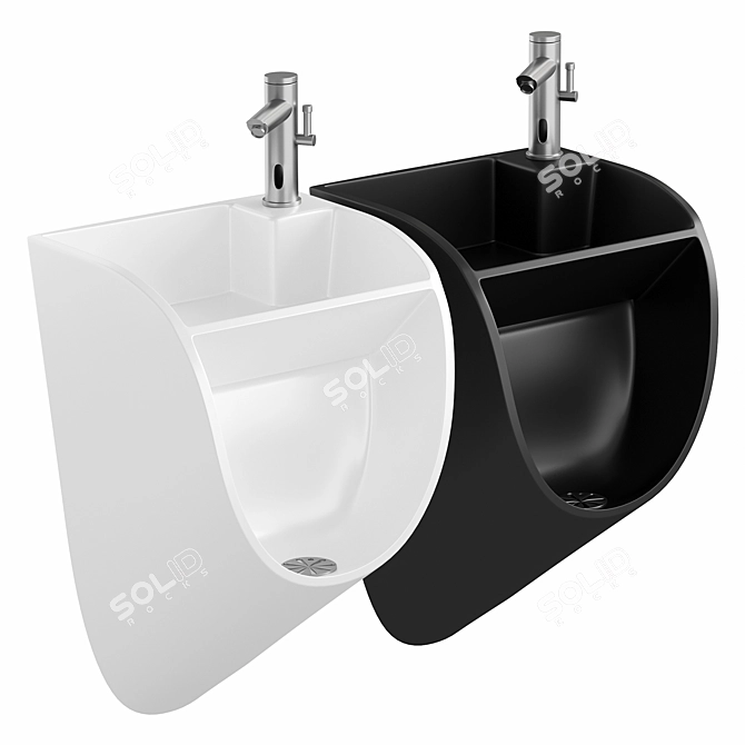 Innovative Urinal Solution Design 3D model image 1