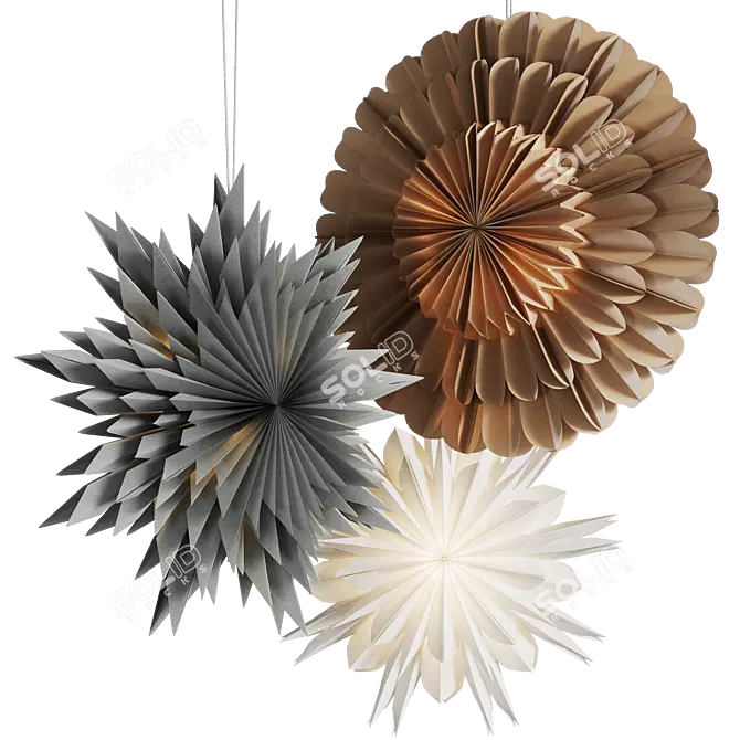 Nordic Nest Illuminated Christmas Stars 3D model image 1