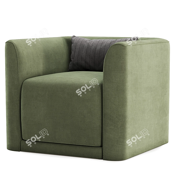 Whirlaway Swivel Accent Chair 3D model image 4